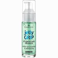 essence jelly GRIP HYDRATING PRIMER, Grün, feuchtigkeitsspendend, glättend, natürlich, für trockene Haut, vegan, ohne Parabene, Nanopartikel frei, glutenfrei, 1er Pack (29ml)