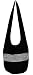 All Best Thing Black Stripe Cotton Hippie Hobo Bag Large 36 Inch Light Weight (White)