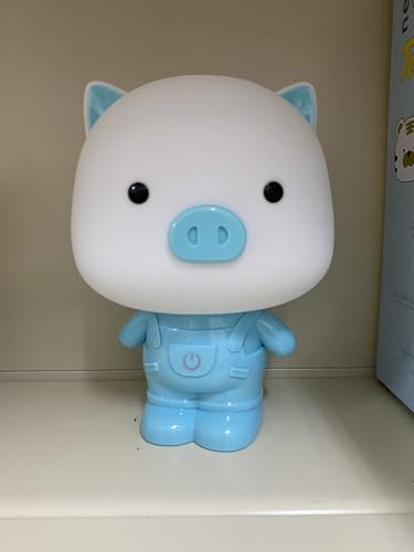 LAMP Atrapasueños cerdo azul RF distribution el regalo perfecto para nacimientos y cumpleaños