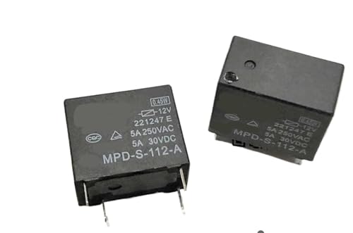 Relé MPD-S-112-A de 4 pines 12V 5A interruptor electromagnético para PCB electrónico 1