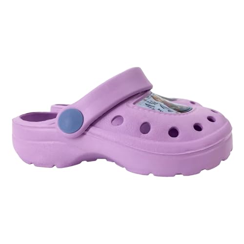 Disney Ariel Frozen Minnie Stitch - Bambina - Clog Sandalo Sabot Con Archetto Di Tenuta Ciabatte Mare Piscina - Prodotto Originale [Frozen 14971 Viola - 28] - 3