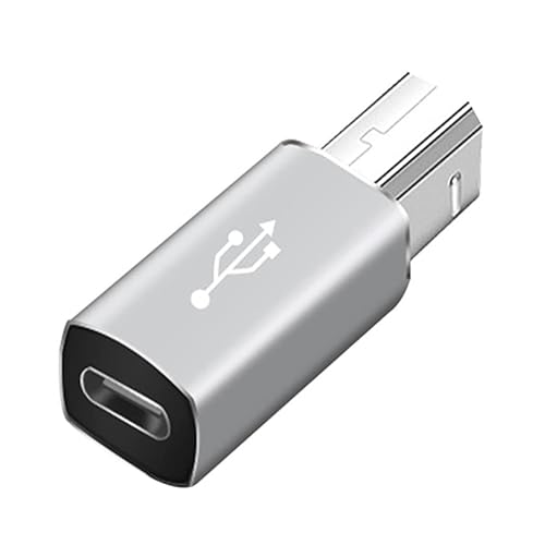 Générique USB B USB C - Adaptateur Mâle Pour Imprimante USB C | USB C Femelle Imprimante Mâle USB B | USB Type C USB B | Convertisseur Type C Femelle | Adaptateur D'imprimante USB 2.0 D