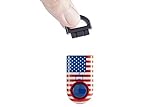 B A S U eAlarm Jr. (Children & Teens), America's #1 Trusted Premium Emergency Alarm, Proven Results as seen on TV, Battery Included, Carabiner Included (1 Pack, American Flag)