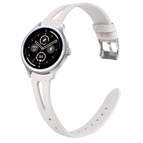 Correa de cuero vintage 18mm compatible con FQQ Smartwatch