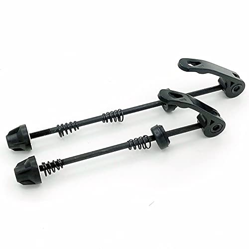 Set de cierre rápido para bicicleta, eje delantero y trasero, poste de asiento con cierre rápido ultraligero para rueda de carretera y montaña (2 piezas) miniatura 5