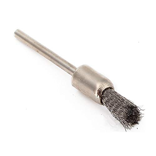 Image of 20pc Stainless Steel Pen Shape Wire Brushes 3mm /1 /8 Shank Brushes Wire Cleaning Brush Drill