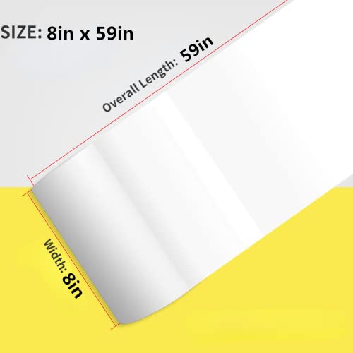 Image of 1.5M Leak Repair Tape, Pipe Repair Tape, Waterproof Leak-Proof Tape, self-Adhesive Waterproof Tape, Super Sticky, Suitable for Leak Repair of Pipes, Buckets, Fish Tanks, Pools (8x59in,White)