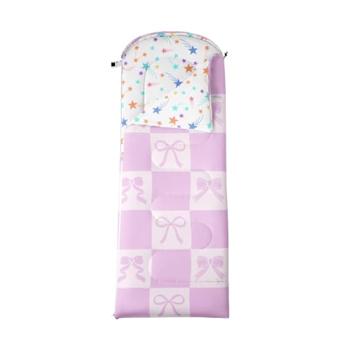 Bolsa de dormir Feelyou Lilac lazo, 3 estaciones, cálida y ligera impermeable para adultos y niños miniatura 4