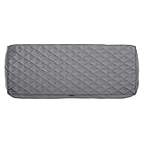 Classic Accessories Montlake FadeSafe FadeSafe Water-Resistant Patio Bench/Settee Quilted Cushion Cover, 42 x 18 x 3 Inch, Grey