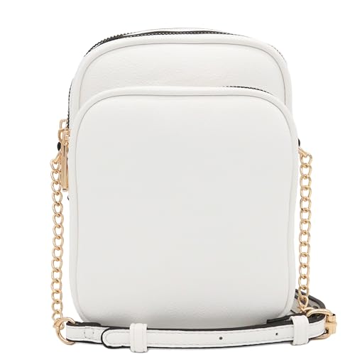 Image of FashionPuzzle Multi Pocket PU Leather Casual Medium Crossbody Bag with Adjustable Strap