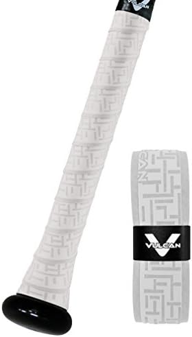 Vulcan Sporting Goods 1.00mm Bat Grip, White, Model: V100-W
