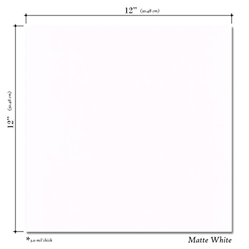 12X12 Permanent Vinyl, 10 Pack White Outdoor Adhesive Backed Craft Sheets In Matte Finish Compatible With Silhouette And Cricut To Make Monograms Stickers Decals And Signs By Scraft Artise #TOP2