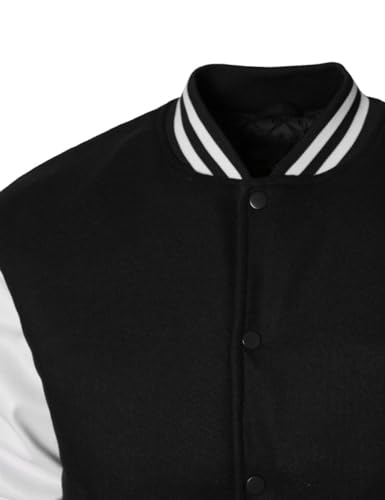 URBANJ Men's Varsity Jacket Baseball Letterman Bomber Jackets3