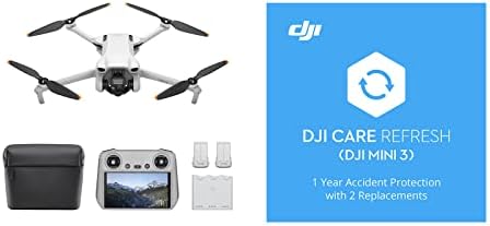 Bundle of DJI Mini 3 Fly More Combo (DJI RC) + Card DJI Care Refresh 1-Year Plan (DJI Mini 3)