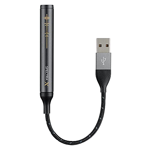 Maktar ヘッドホンアンプ Spectra X USB type-A アンプ ハイレゾ DAC USB 3.5mm変換アダプタ USB-C変換アダプタ付き アンプ HiFi ポータブルヘッドホンアンプ ポタアン ヘッドホンアンプ PC対応 カナル型イヤホン 重低音 hi-res 有線 パソコン