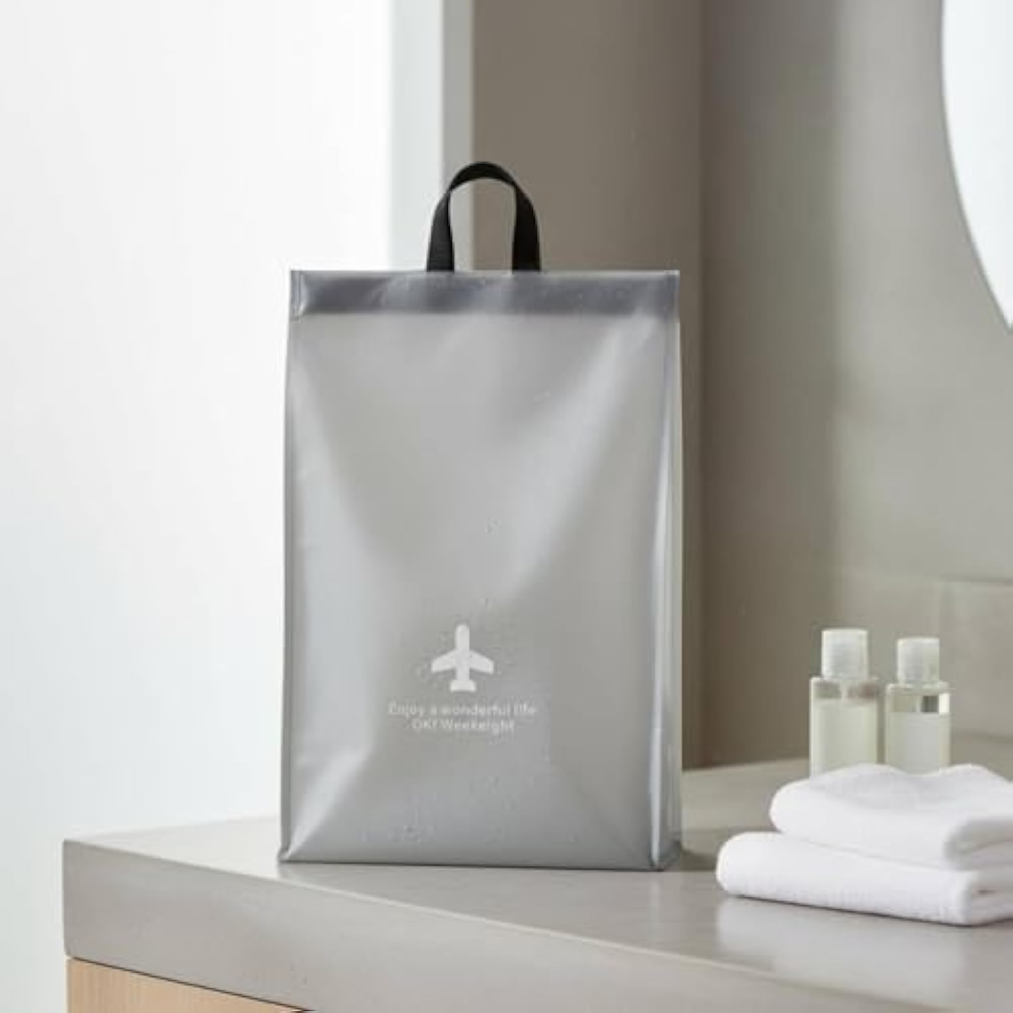 Wet Dry Separation Bag for Travel, Leakproof Organizer, Blue