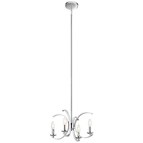 Kichler Cassadee 16 4 Light Convertible Pendant/Semi Flush in Chrome