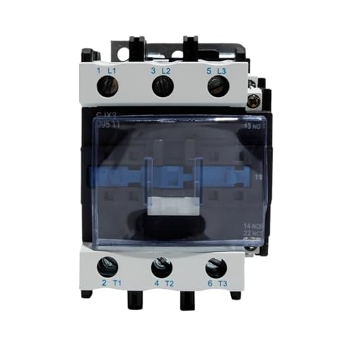 Contactor de CA CJX2-9511 de 95A con bobina de 220V y contactos NO NC