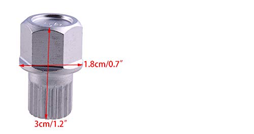 beler 18 Teeth Anti-Theft Locking Wheel Nut Bolt Key Fit for BMW Mini Cooper