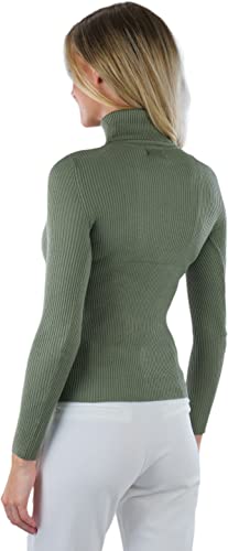 Image of ToBeInStyle Women's Classic Knit Fold Over Turtleneck Pullover