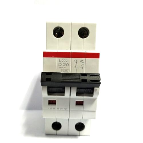 Disjoncteur S202 2P courbe D pour tableau modulaire et moteur électrique