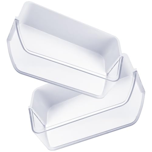 Image of AMI PARTS DA97-12650A(RIGHT) & DA97-12657A(LEFT) Refrigerator Door Shelf | Fit for Refrigerator Parts RF260BEAESR RF261BEAESR RF261BEAESP RF260BEAEWW with 2 Egg Trays