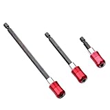 Teegxddy 3 PCS bithalter bithalter magnetisch schraubendreher bithalter bithalter magnet magnetbithalter schraubendreher verlängerung 1/4 Inch