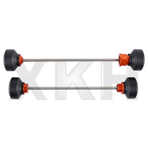 Smt- Front Rear Axle Wheel Fork Protector Sliders Compatible With 690 Duke Smr Smc Sm Enduro [B07J6Fgc9S] #TOP2