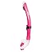 IST SN-204 Dry Top Snorkel with Hypoallergenic Silicone, Splash Guard & Flex Tube for Diving & Snorkeling (Pink)
