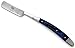 Wild Turkey Handmade Collection Straight Razor Style Folding Knife 5.5" Closed (Blue)