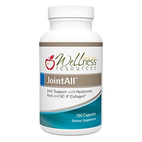 Wellness Resources JointAll - Joint Support Supplement with Natural Hyaluronic Acid, UC-II Collagen, Glucosamine, Chondroitin for Joint Strength and Comfort (120 Capsules) … Cover