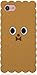 iPhone 6S Case, Anya Super Cute 3D Cartoon Biscuit Bear Style Soft Silicone Protective Cover Case for Apple iPhone 6 6S 4.7inch Brown Bear