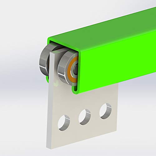 Rhking 4 Wheel Trolley Assembly Trolley Roller Stable Welding 2Pcs For 1-5/8" Wide And All 1-5/8" Or Taller Strut Channel #TOP1