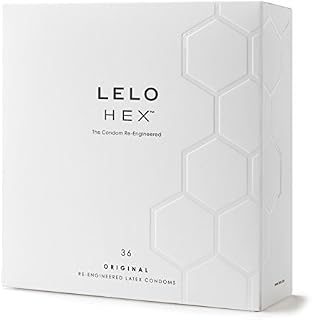 LELO HEX Original, Luxury Condoms with Unique Hexagonal Structure, Thin Yet Strong Latex