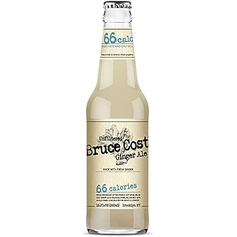 Bruce Cost Unfiltered Ginger Ale - BC 66 with Monk Fruit - 12 oz (24 Glass Bottles) Cover