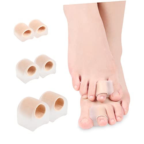 ADOCARN 6 Pçs Separador De Dedos Protetor De Unhas Gel De Silicone Protetores De Pé Para Pés Almofad