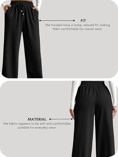 Image of Leriya Fashion High Waist Trousers for Women - Flared Korean Style Formal Pants | Elegant Workwear for Office, College & Events (Available in Plus Size