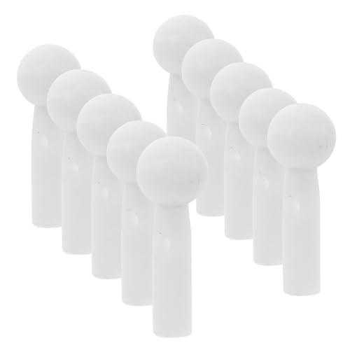 SUPVOX Perline di coda Ombrello pieghevole in plastica bianca latte 10 pezzi punte di riparazione solide per componenti ombrello, accessorio pratico per prolungare la durata di vita