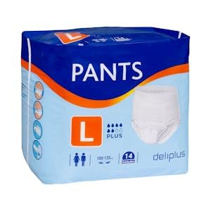 Pañal adulto braguita talla L Pants Plus Paquete 14 ud.