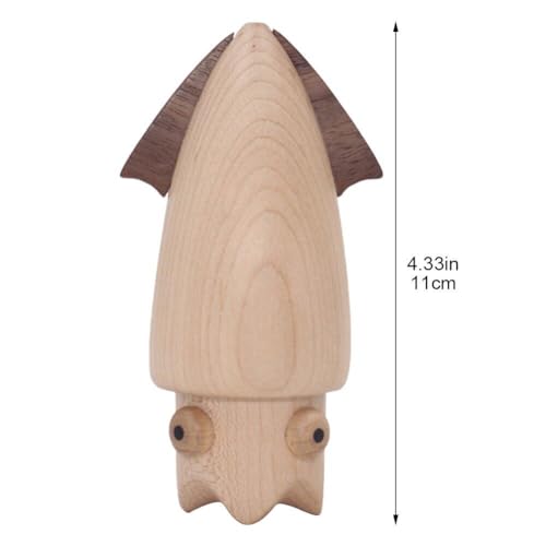 Distributeur de cure-dents en bois forme calmar pour table propre - 8
