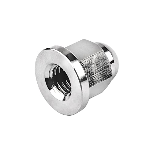 Image of Titanium M6 M8 M10 Dome Head Acorn Nuts for Bicycle Motorcycle Exhaust Pipe Car Pack of 6 (M8, Silver)
