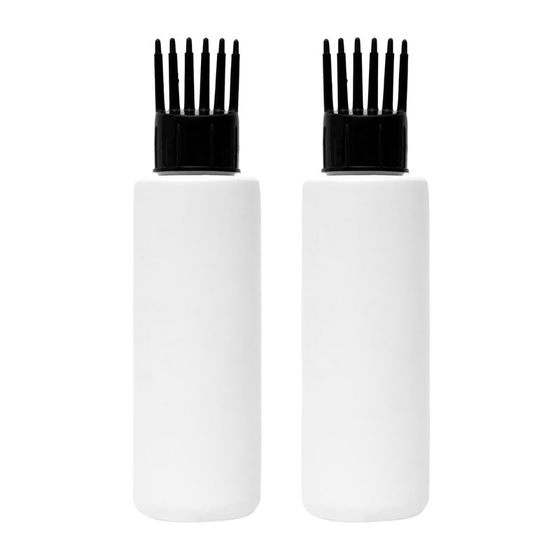 Devinez Round White HDPE Bottle,100ml (Pack of 2) with White Flip-Top and Black Hair Applicator for Serum, Essential Oils, DIY Skin Care, Cosmetics, Multipurpose Bottle for Home and Travel Purpose-image-9