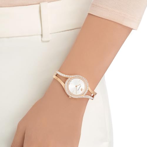 Image of Swarovski Eternal Watch, Swiss Made, Crystal Bracelet, Rose Gold Tone, Rose Gold-Tone Finish