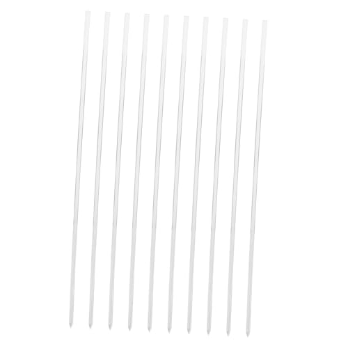 SUPVOX 10piezas Soportes para Plantas Trepadoras De Varas para Orquídeas De Jardín Soporte para Plantas Maceta Tutores para Flores y Verduras Material Acrílico Transparente