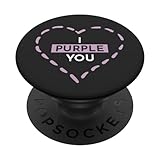 I Purple You Phone Grip Design for Kpop Fans PopSockets PopGrip: Swappable Grip for Phones & Tablets PopSockets Adhesive PopGrip