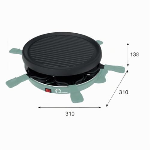 Raclette LITTLE BALANCE 8948 – 800 W, 6 Personnes, Plaque Grill 30 cm - vue 10