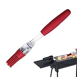 Pincel de aceite de cocina, apto para alimentos y resistente al calor y herramienta para barbacoa, pincel de silicona para untar, para salsas, marinadas, especias, carne, esmalte