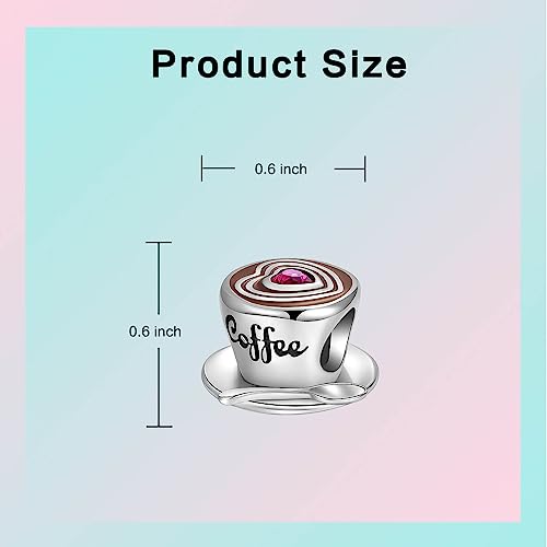 Image of LUXILLA Love You Best Friend Grandma Wife Heart Charm 925 Sterling Silver Charms Fit for Bracelets Necklace Jewelry Gift for Women