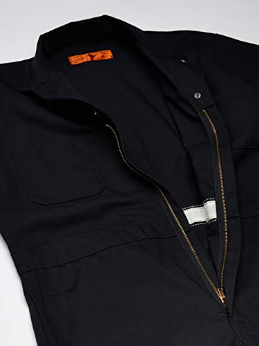 Red Kap Men's Twill Action Back Coverall, Black, 40 #TOP3