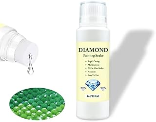 Diamond Painting Sealer, 120ml Diamond Painting Glue Sealer, Diamond Painting Glue for Diamond Art, Fast-drying, Anti-shedding, Permanent Hold & Shine, Diamond Painting Accessories (1pc)
